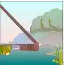 midstream - the middle of a stream