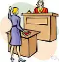 testify - give testimony in a court of law