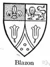 blazon - the official symbols of a family, state, etc.