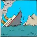 sinking - a descent as through liquid (especially through water)