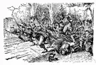 sally - a military action in which besieged troops burst forth from their position