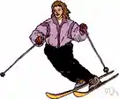 traverse - taking a zigzag path on skis