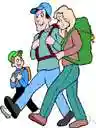 backpacking - carrying something in a pack on the back