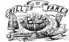 bill - a list of particulars (as a playbill or bill of fare)