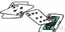 scatter - strew or distribute over an area