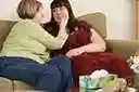 ease - lessen the intensity of or calm