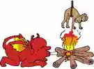 infernal - an inhabitant of Hell