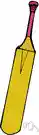 bat - the club used in playing cricket