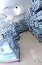 back - the part of something that is furthest from the normal viewer