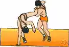 toehold - a wrestling hold in which the toe is held and the leg is twisted against the joints