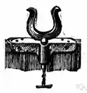 pin - a holder attached to the gunwale of a boat that holds the oar in place and acts as a fulcrum for rowing