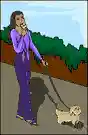 amble - a leisurely walk (usually in some public place)