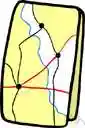 map - explore or survey for the purpose of making a map