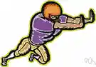 interference - (American football) blocking a player's path with your body