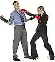 hostility - violent action that is hostile and usually unprovoked