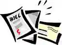 bill - an itemized statement of money owed for goods shipped or services rendered