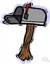 mailbox - a private box for delivery of mail