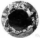 C - an abundant nonmetallic tetravalent element occurring in three allotropic forms: amorphous carbon and graphite and diamond