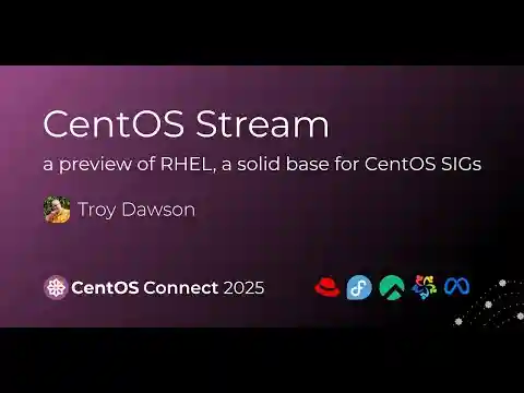 CentOS Stream - a preview of RHEL, a solid base for CentOS SIGs