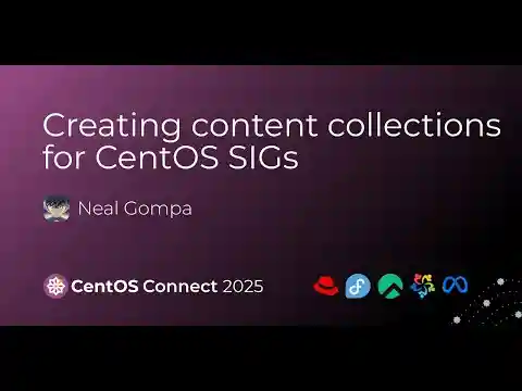 Creating content collections for CentOS SIGs