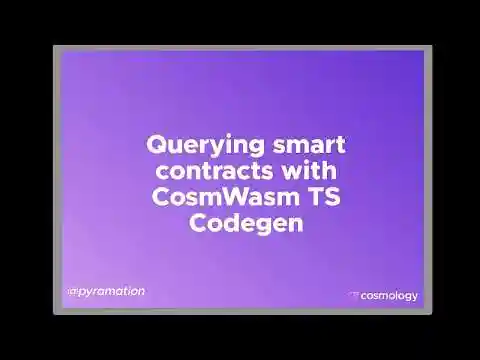 How to Query CosmWasm Smart Contracts