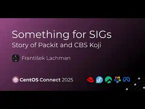 Something for SIGs: Story of Packit and CBS Koji