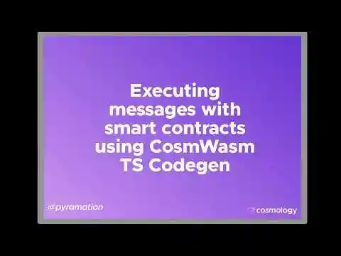 How to Execute CosmWasm Smart Contract Messages