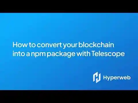 Convert your Cosmos SDK Blockchain into a TypeScript npm package