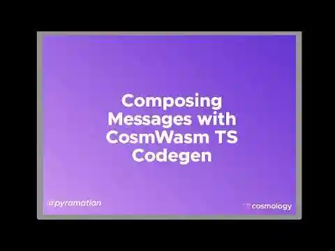 How to Compose Messages for Interacting with CosmWasm Smart Contracts