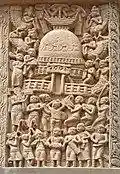 Sanchi Great Stupa Northern Gateway foreigners.jpg