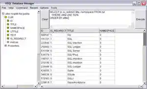 HSQL Database Manager