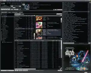 Winamp 5.8 featuring the Bento skin