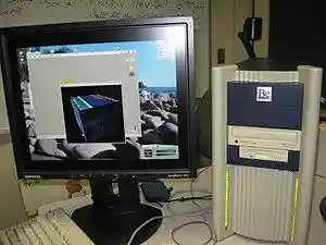 Samsung SyncMaster 191T and BeBox 20081114.jpg