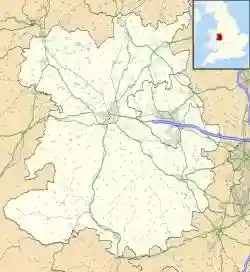 Wem is located in Shropshire