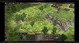 SMPlayer Version 19.5 with dark skin Playing a Video of 0 A.D. in GNOME Shell