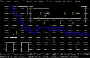 A released djinni grants the player a wish