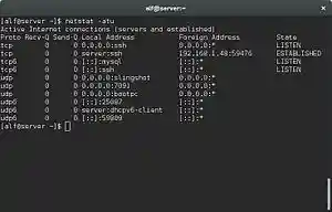 The .mw-parser-output .monospaced{font-family:monospace,monospace}netstat command
