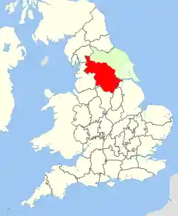 West Riding locator in England.svg