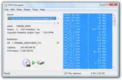 Screenshot of DVD Decrypter 3.5.4.0, the last version to be released