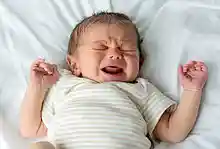 Crying newborn baby