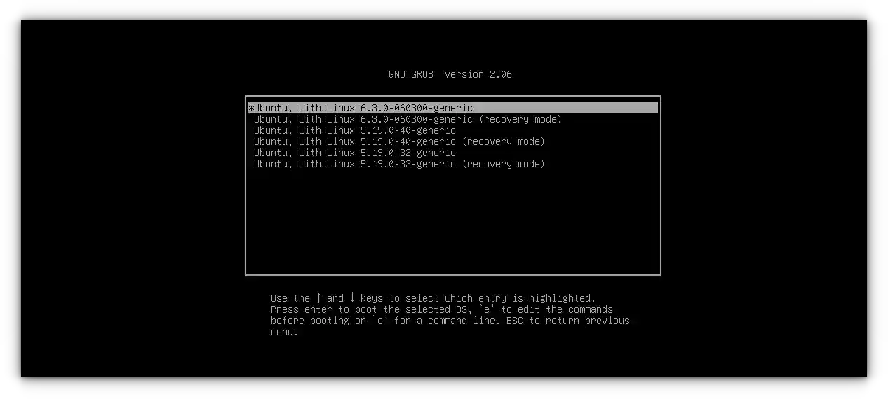 reboot new linux kernel in ubuntu