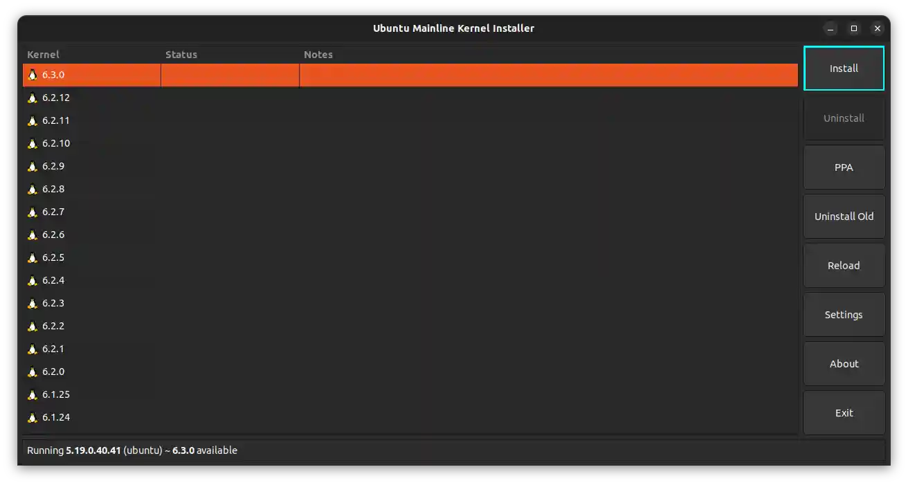 ubuntu mainline kernel installer list