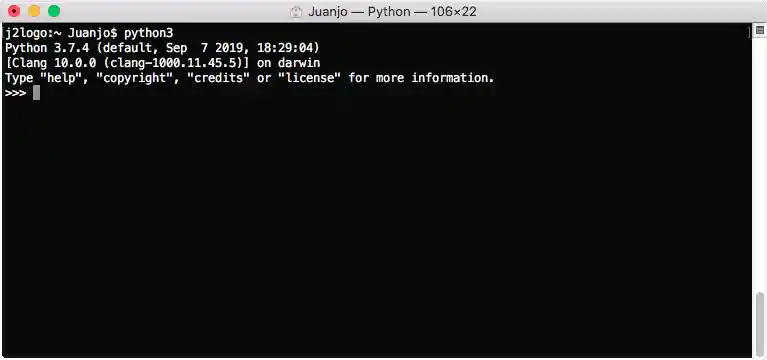 Introducción a Python - Versión del intérprete