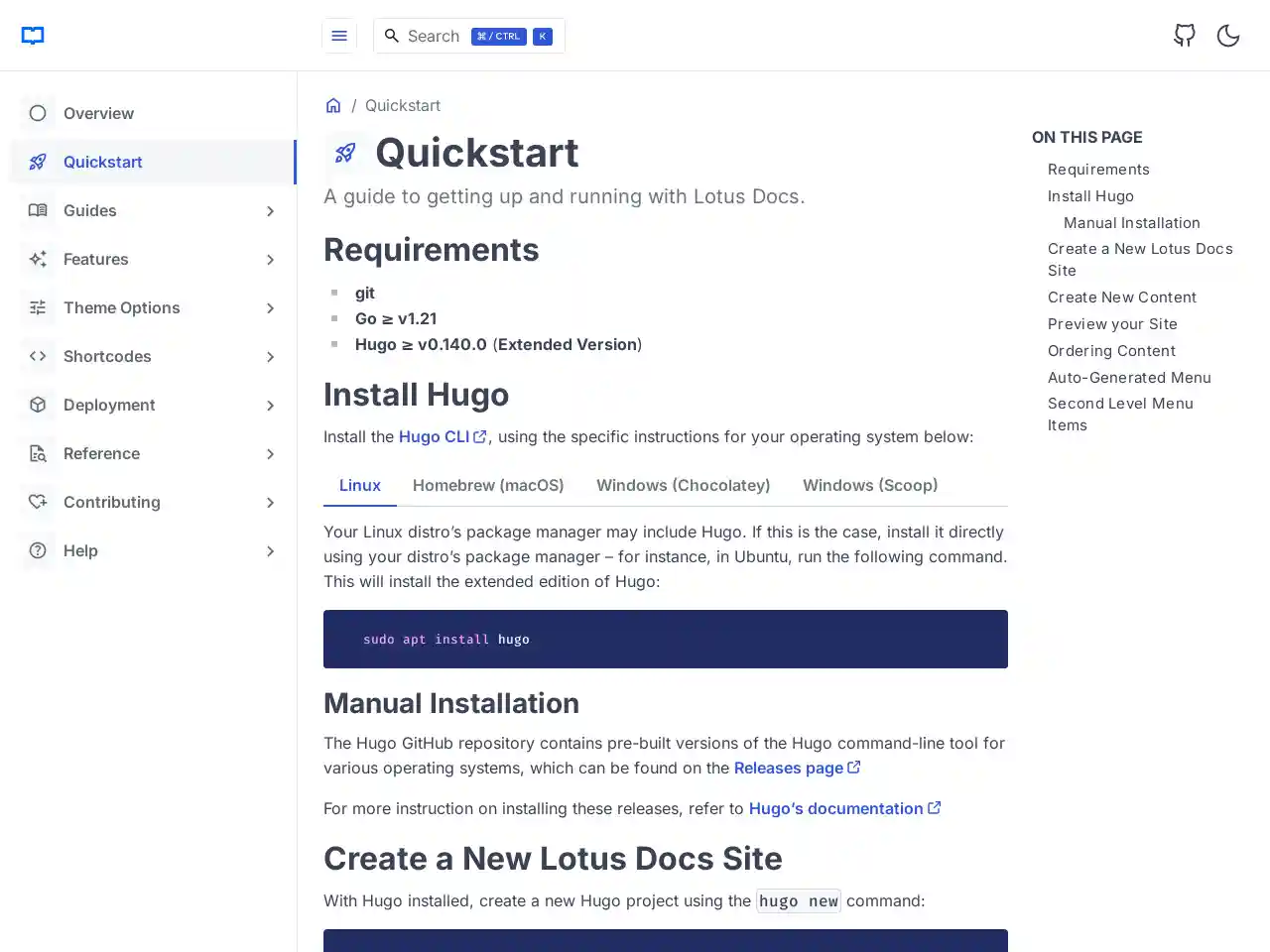 Lotus Docs screenshot