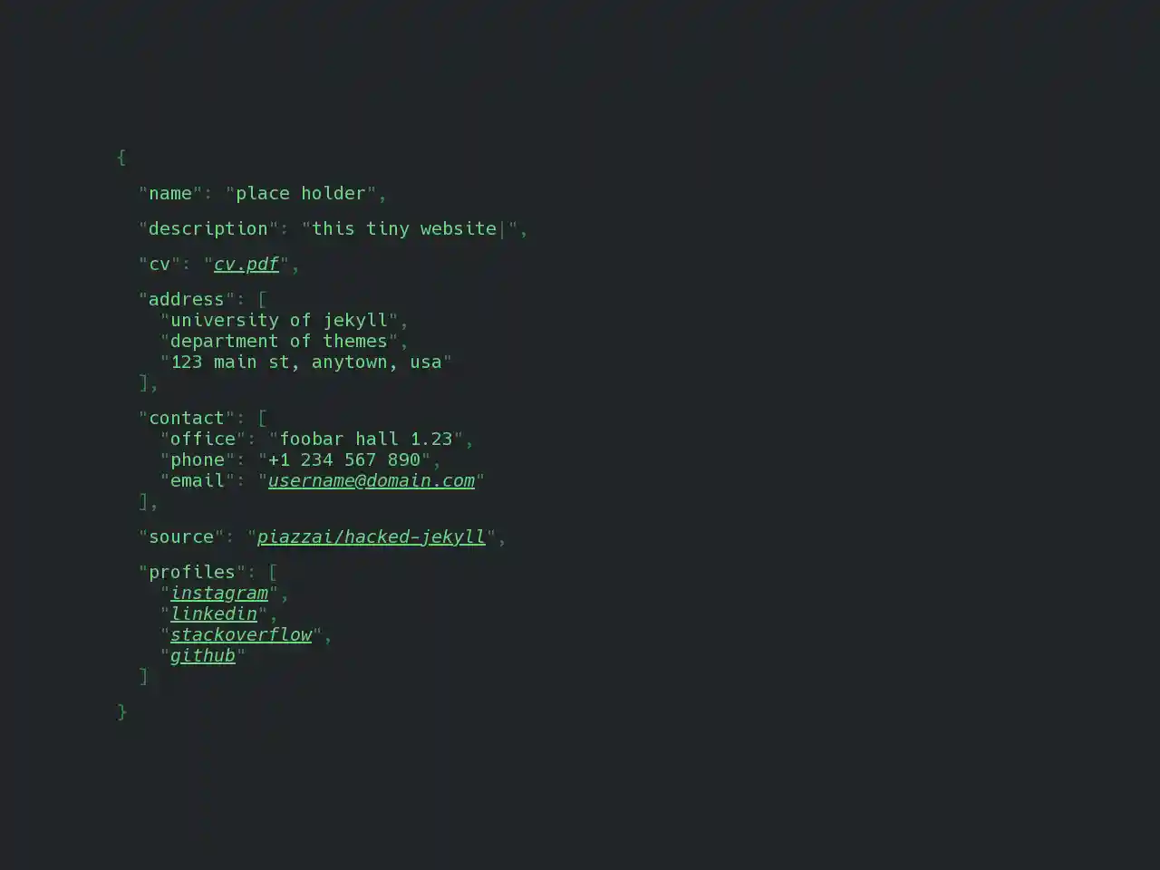 Hacked Jekyll screenshot