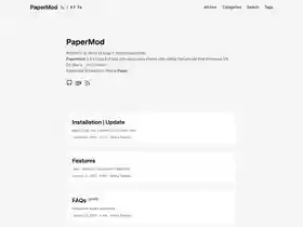 PaperMod screenshot