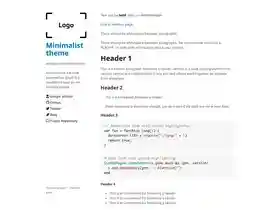 Minimalist screenshot