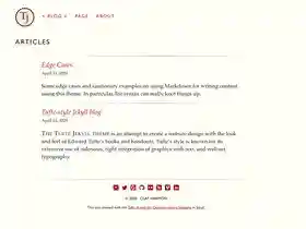 Tufte-Jekyll screenshot