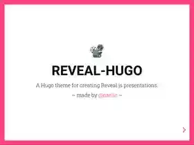 Reveal-Hugo screenshot