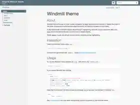 MkDocs Windmill screenshot